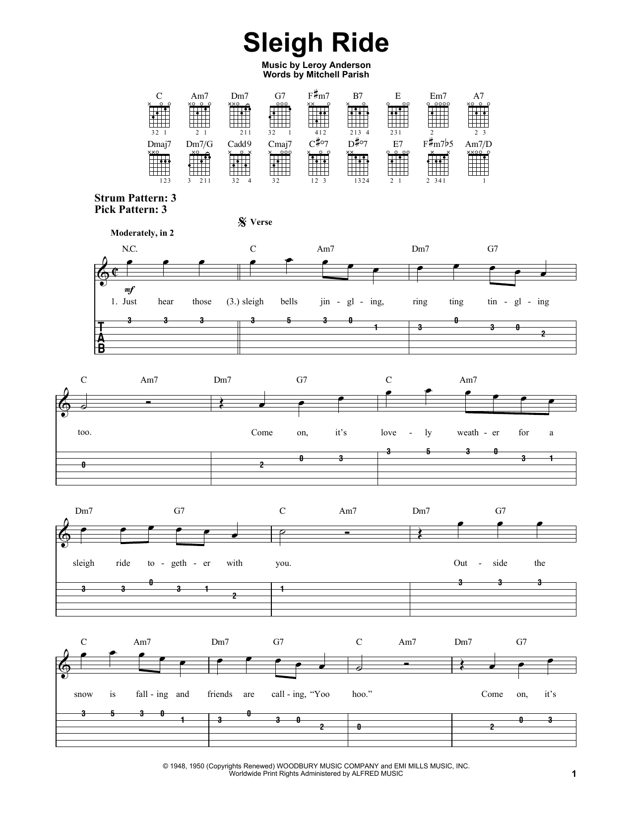 Product gallery: Page 1 of 1 Sleigh Ride, Leroy Anderson