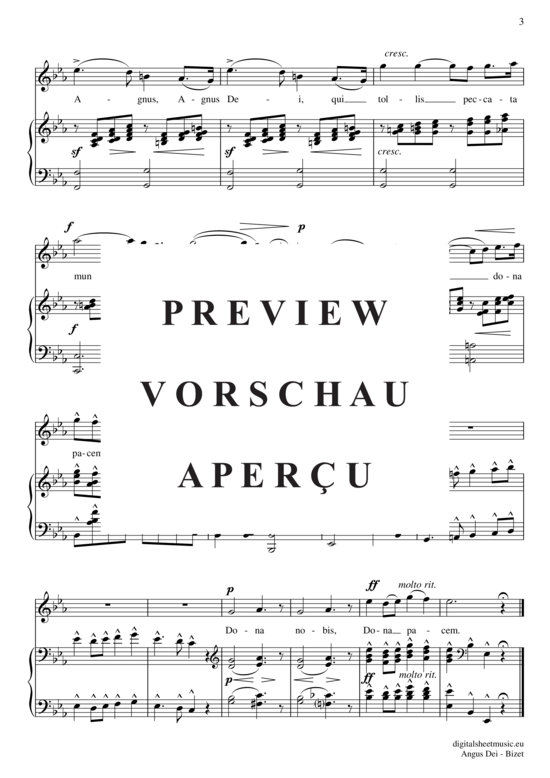 gallery: Agnus Dei , , (Gesang + Klavier)(hoch C´ - As´´)