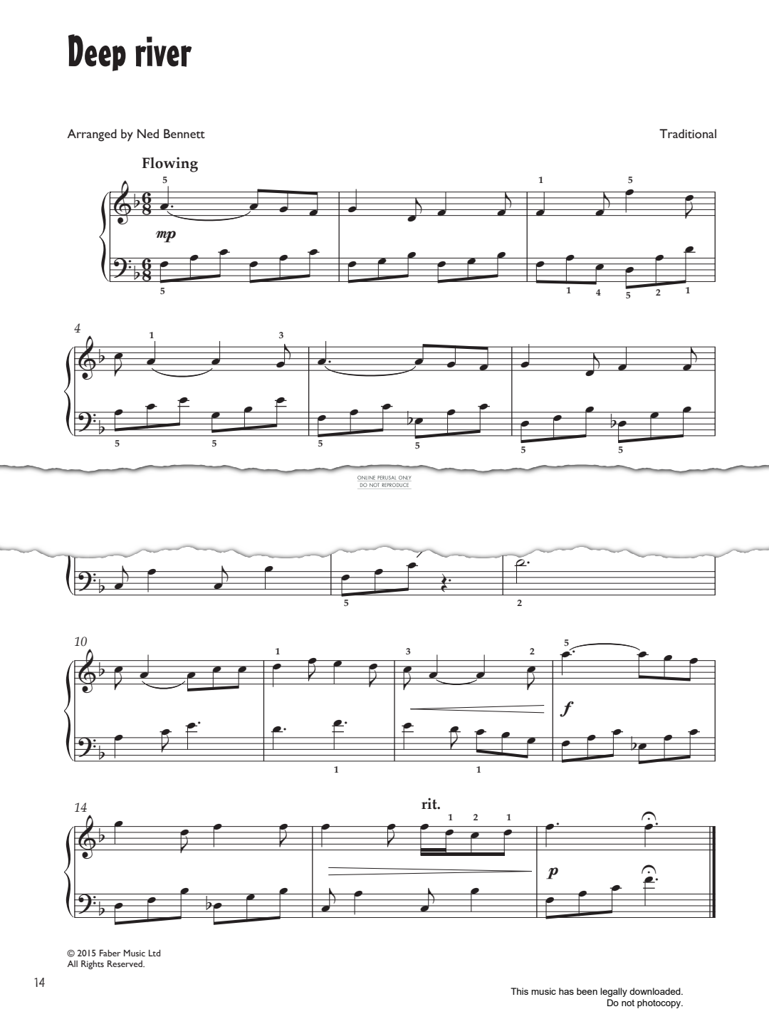 Produktgalerie: Seite 1 von 1 Deep River, Traditional, Klavier