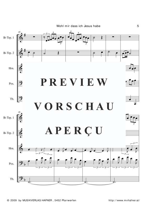 gallery: Jesus bleibet meine Freude, , (Blechbläser Quintett)