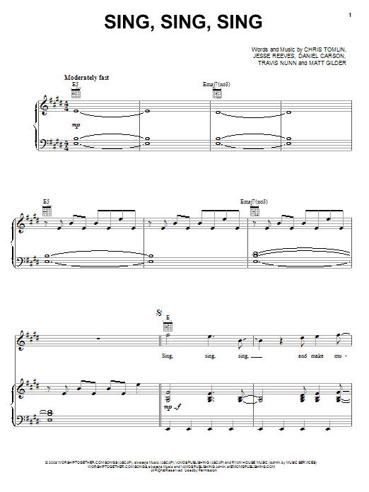 Product picture to: Sing, Sing, Sing
