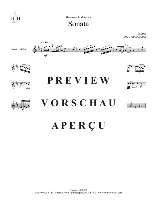 Produktgalerie: Seite 4 von 7 Sonata, , (2xTrompete in B, Horn in F, Posaune)