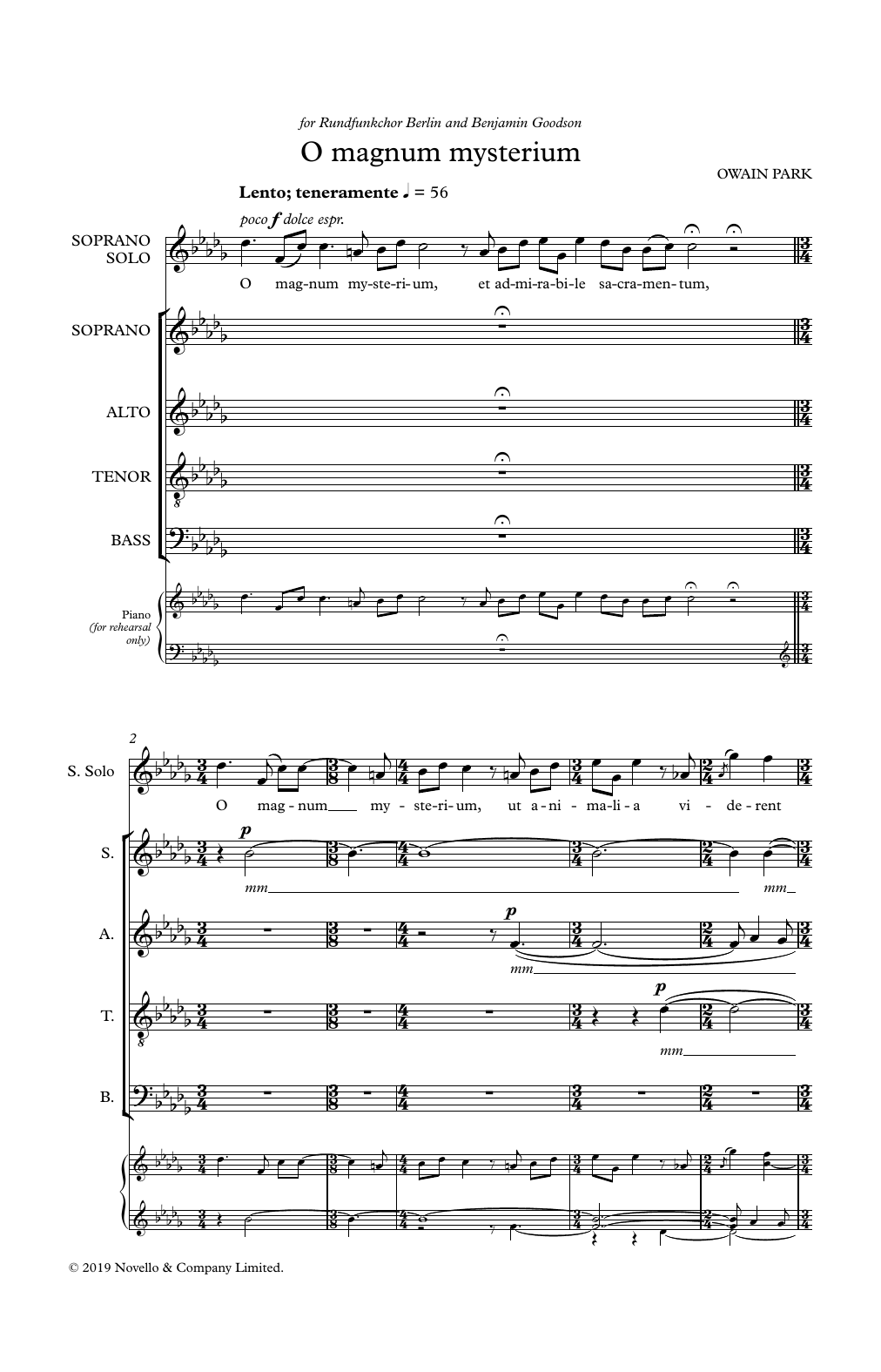 Produktgalerie: Seite 1 von 1 O Magnum Mysterium, Owain Park, Chor