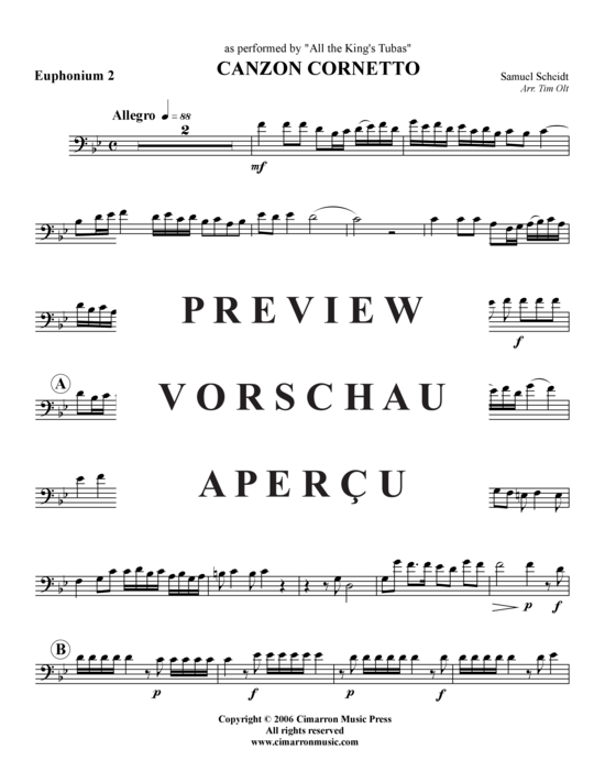 Product gallery: Page 10 of 15 Canzon Cornetto , , (Tuba Quartet: 2x Baritone, 2xTuba)