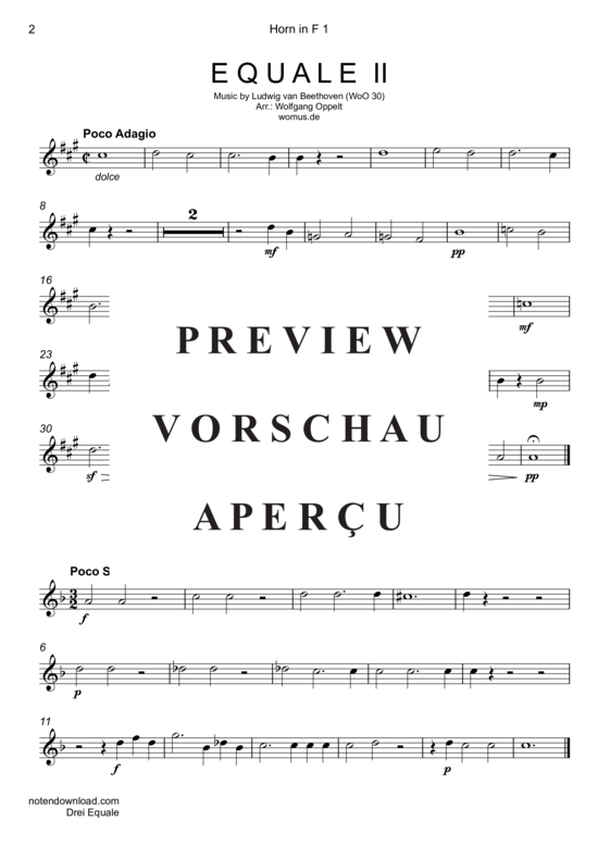 Produktgalerie: Seite 9 von 17 Drei Equale , , (Horn Quartett)