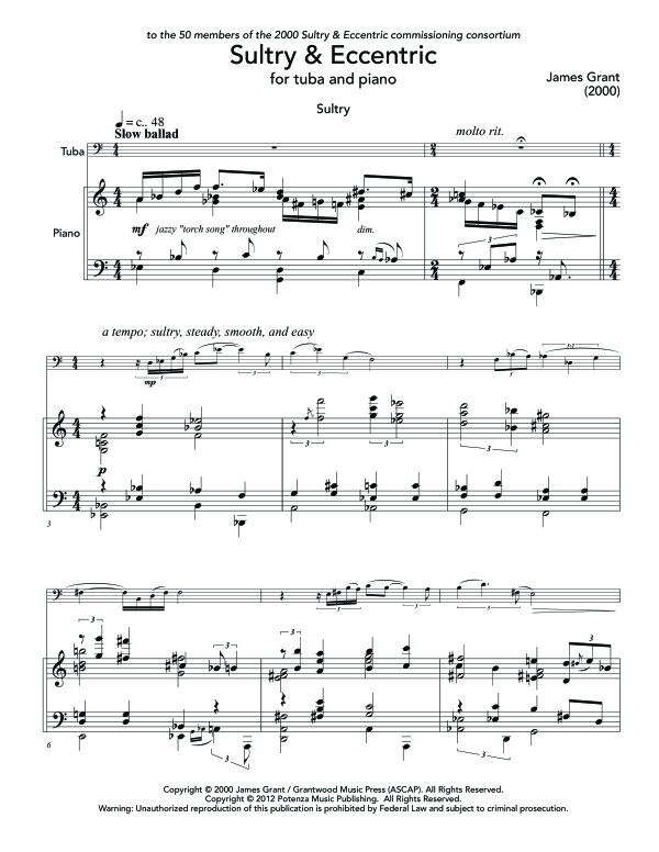 Product gallery: Page 1 of 11 Sultry and Eccentric, , (tuba and piano)