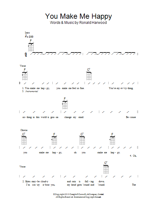 Product gallery: Page 1 of 1 You Make Me Happy, The Ukuleles