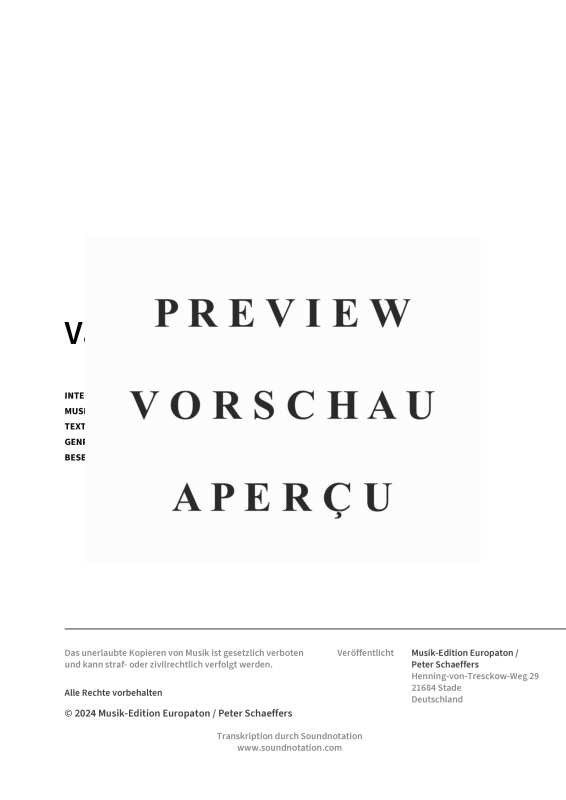 Produktgalerie: Seite 3 von 6 Va bene, Peter Kraus, Klavier Solo