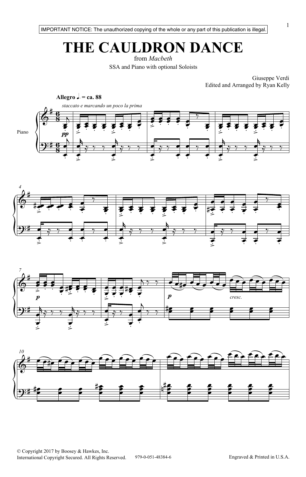 Produktgalerie: Seite 1 von 1 Cauldron Dance, Ryan Kelly, Chor