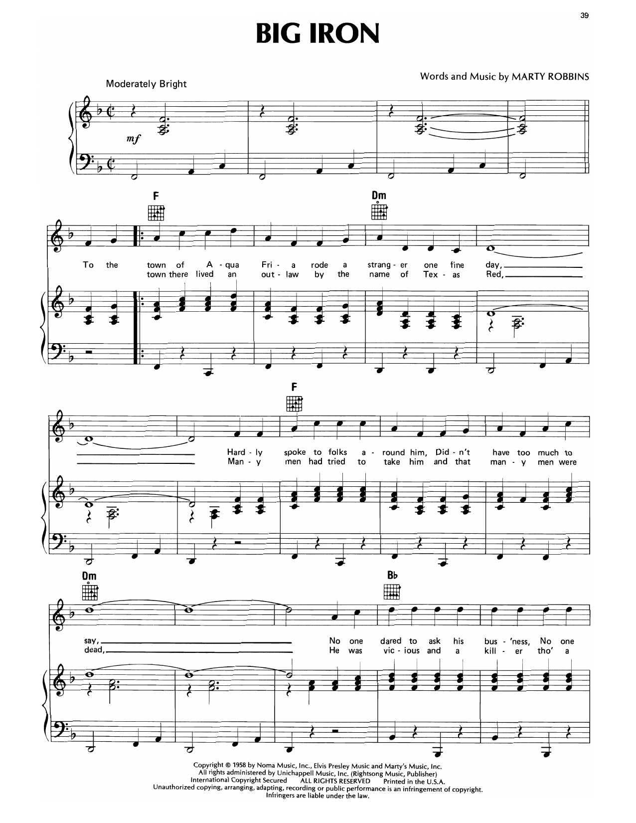 Product picture to:  Big Iron - Marty Robbins