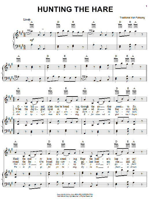Product gallery: Page 1 of 1 Hunting The Hare, Irish Folksong