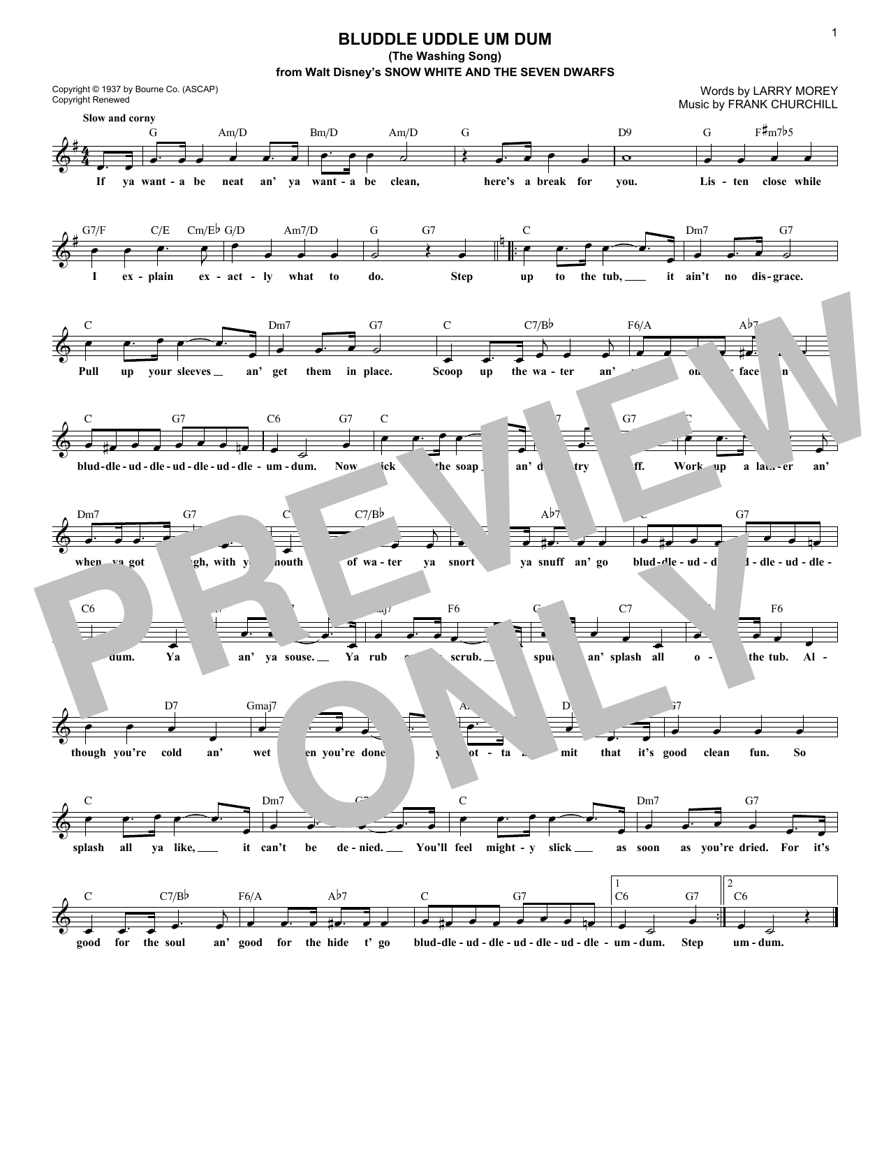 Produktbild zu: Bluddle Uddle Um Dum (The Washing Song)