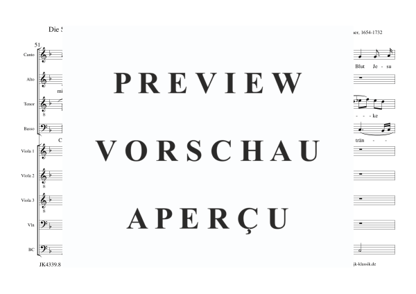 Produktgalerie: Seite 9 von 11 Die Seele Christi heilige mich, , Gemischter Chor, Streicher und BC