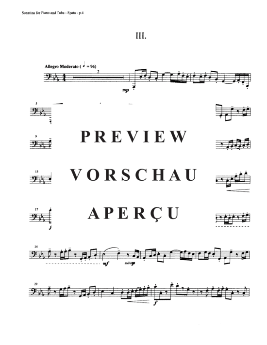Product gallery: Page 20 of 21 Sonatina , , (tuba + piano)