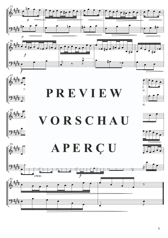 gallery: 5 zweistimmige Inventionen, , Violine und Kontrabass