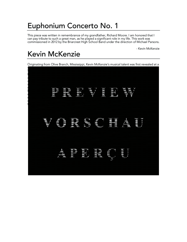 Product gallery: Page 4 of 11 Euphonium Concerto No. 1, , (euphonium and piano)