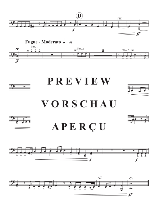 Product gallery: Page 13 of 13 Prelude and Fugue in C Major , , (Trombone Quartet)