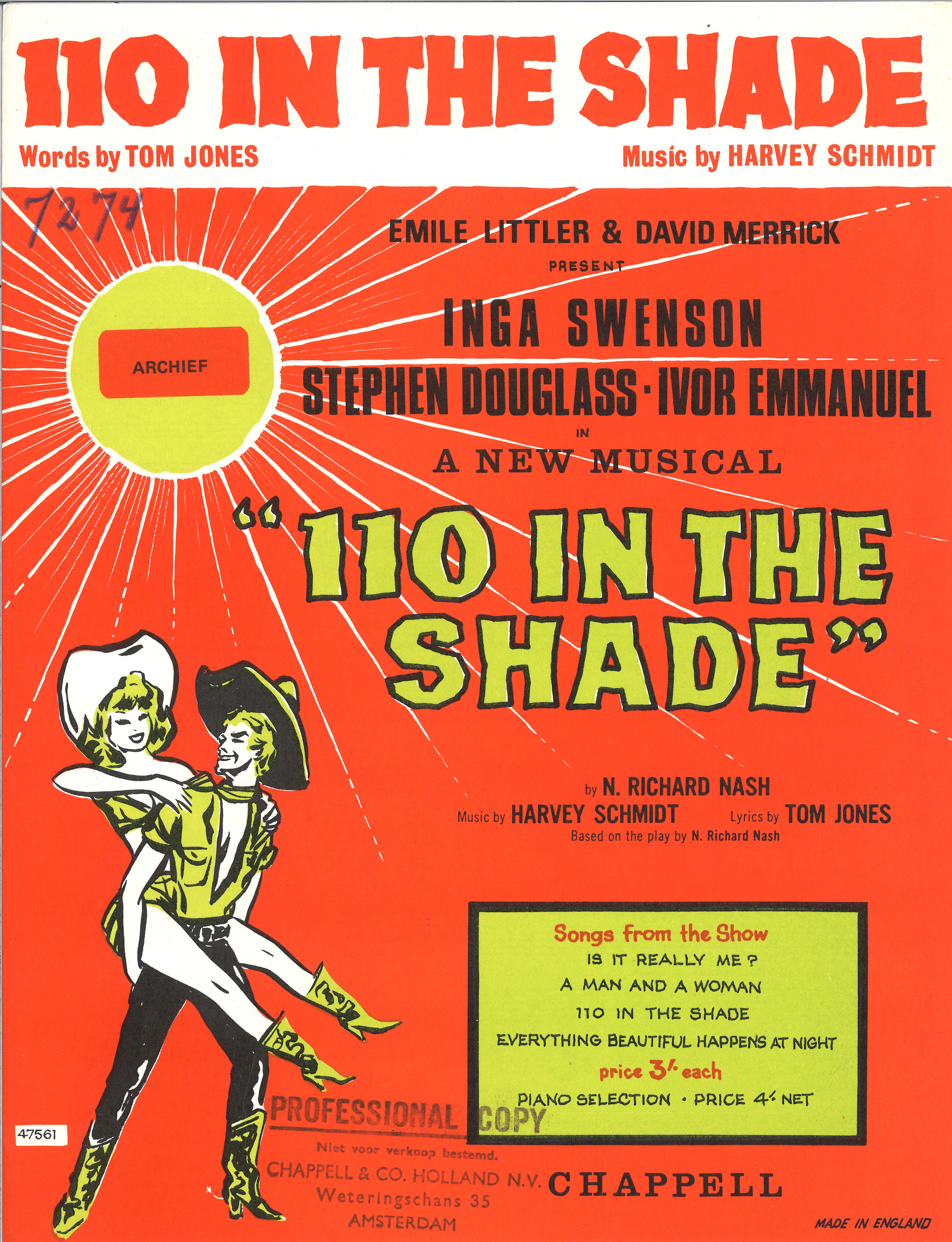 cover: 110 In The Shade (from '110 In The Shade'), Harvey Schmidt