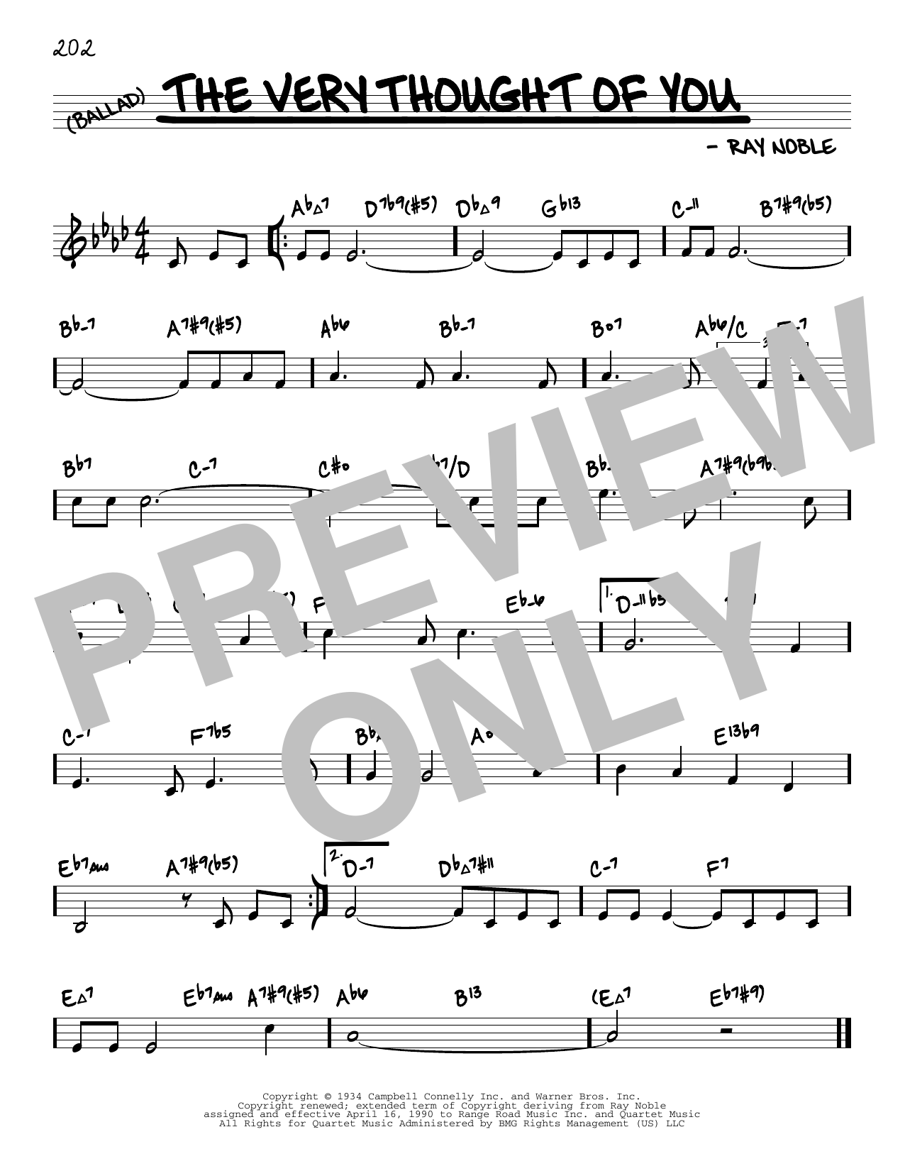 Product picture to: The Very Thought Of You (arr. David Hazeltine)