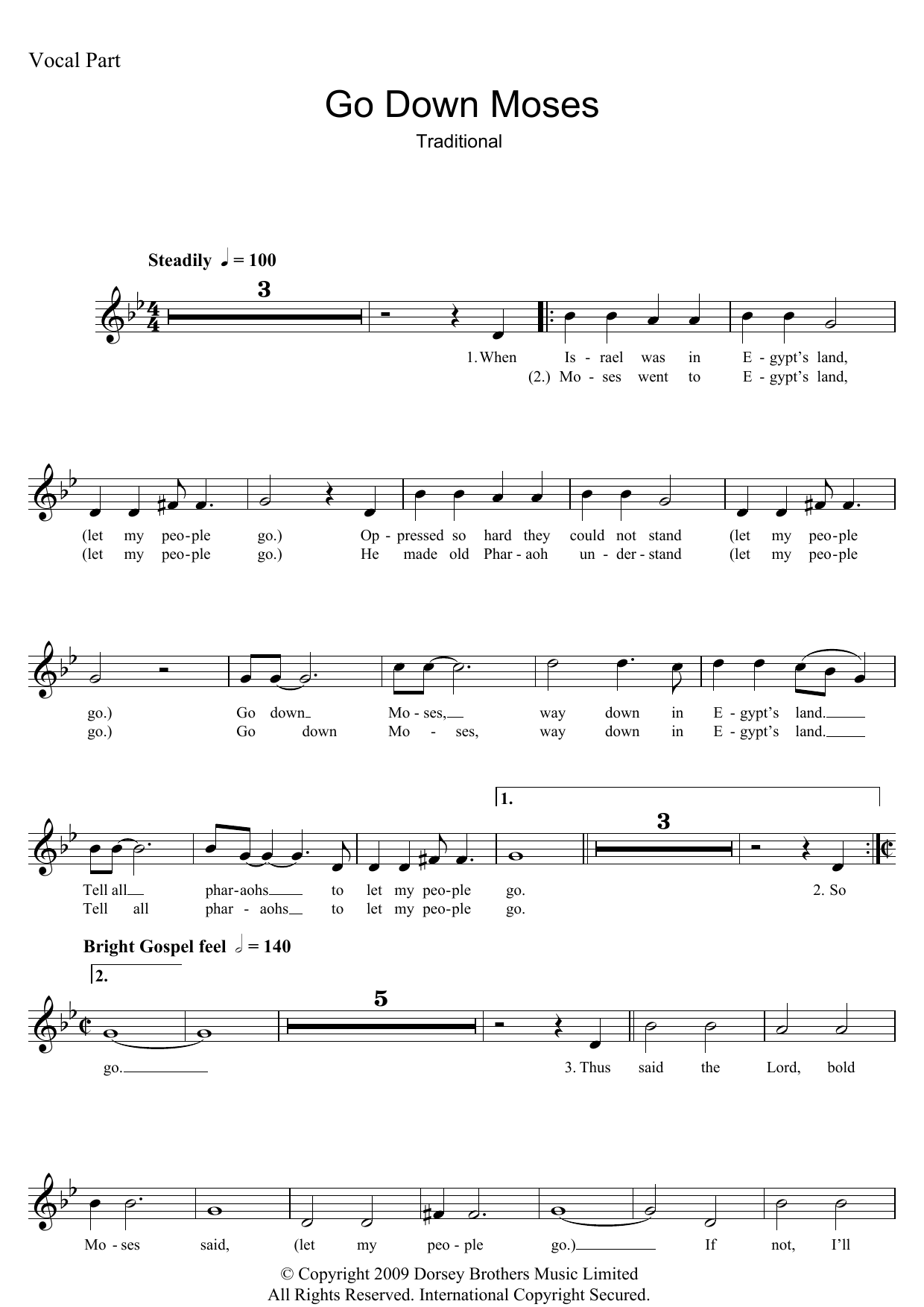 Produktgalerie: Seite 1 von 1 Go Down Moses, The Golden Gate Quartet, Melodieinstrument