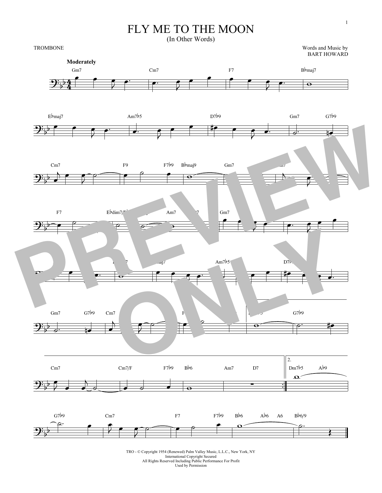 Product gallery: Page 1 of 1 Fly Me To The Moon (In Other Words), Bart Howard