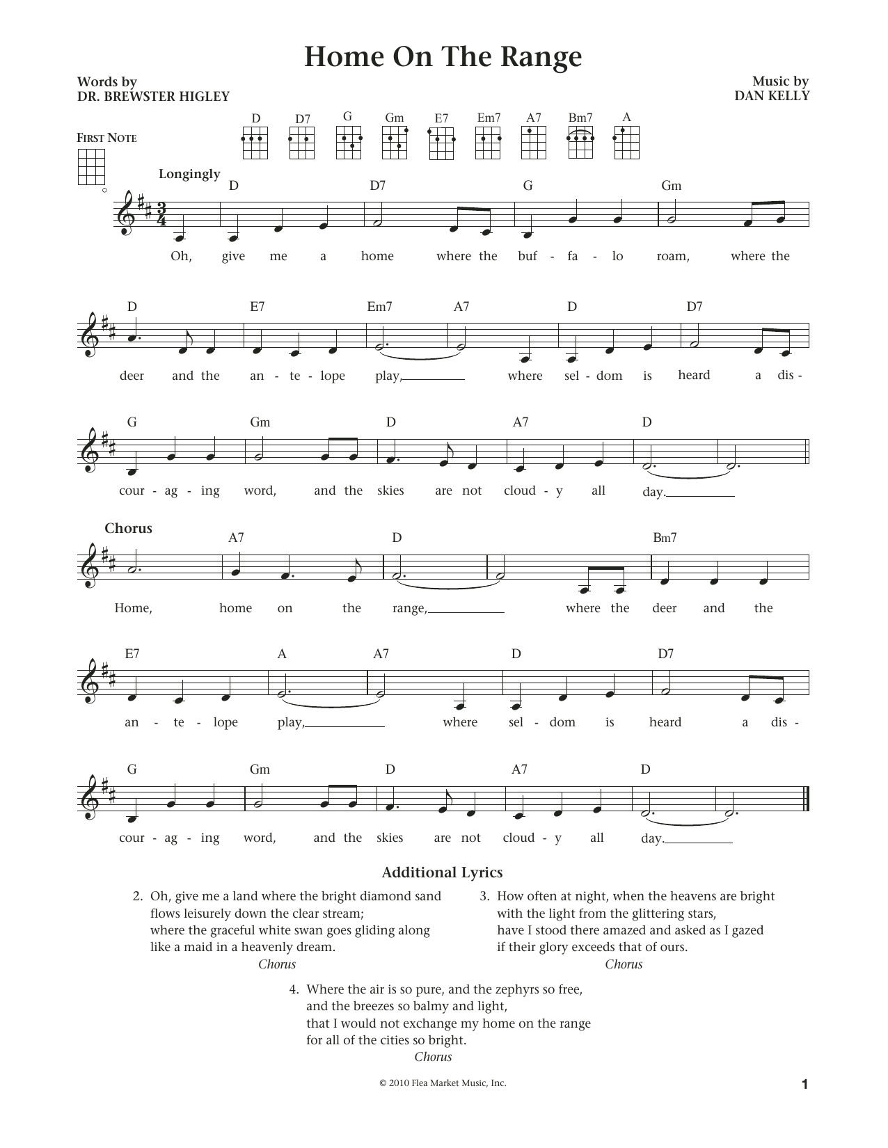 Product gallery: Page 1 of 1 Home On The Range (from The Daily Ukulele) (arr. Liz and Jim Beloff), Dan Kelly