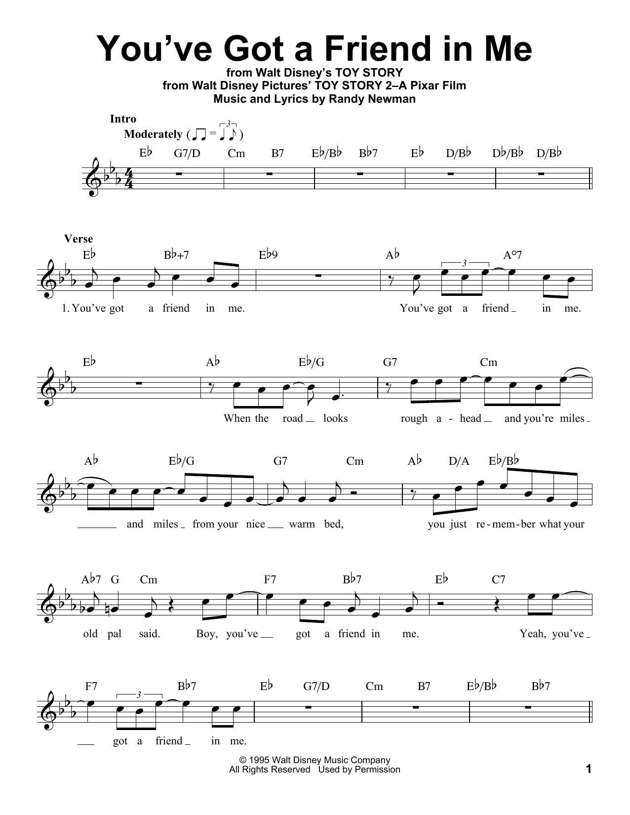Produktbild zu: You've Got A Friend In Me (from Toy Story)