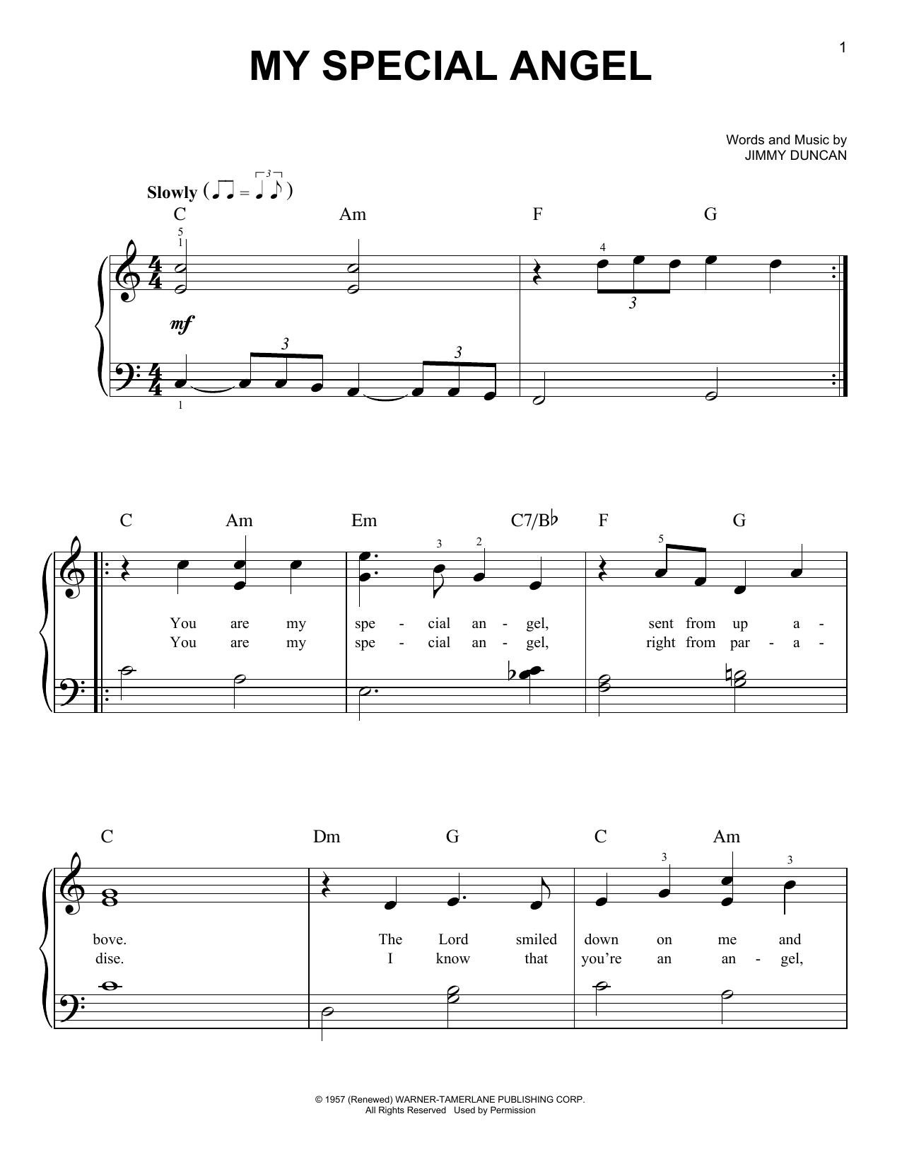 Produktgalerie: Seite 1 von 1 My Special Angel, Jimmy Duncan, Klavier