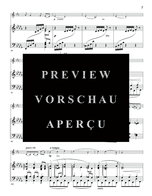 Product gallery: Page 11 of 11 Romance in D-Flat, , (clarinet in Bb and piano)