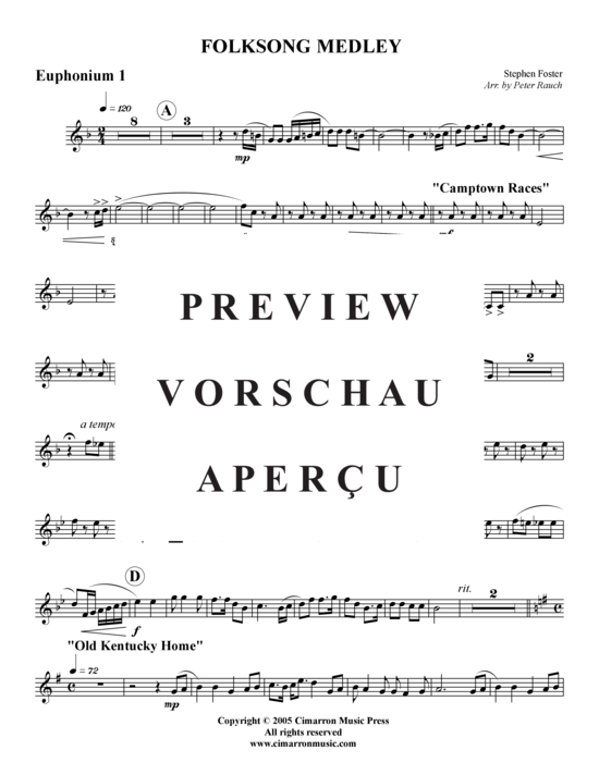 Product gallery: Page 6 of 19 Folksong Medley , , (Tuba Quartet: 2x Baritone, 2xTuba)