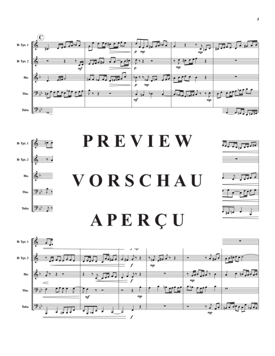Produktgalerie: Seite 4 von 10 Fuge Nr. 1 in Bb , , (Blechbläserquintett)