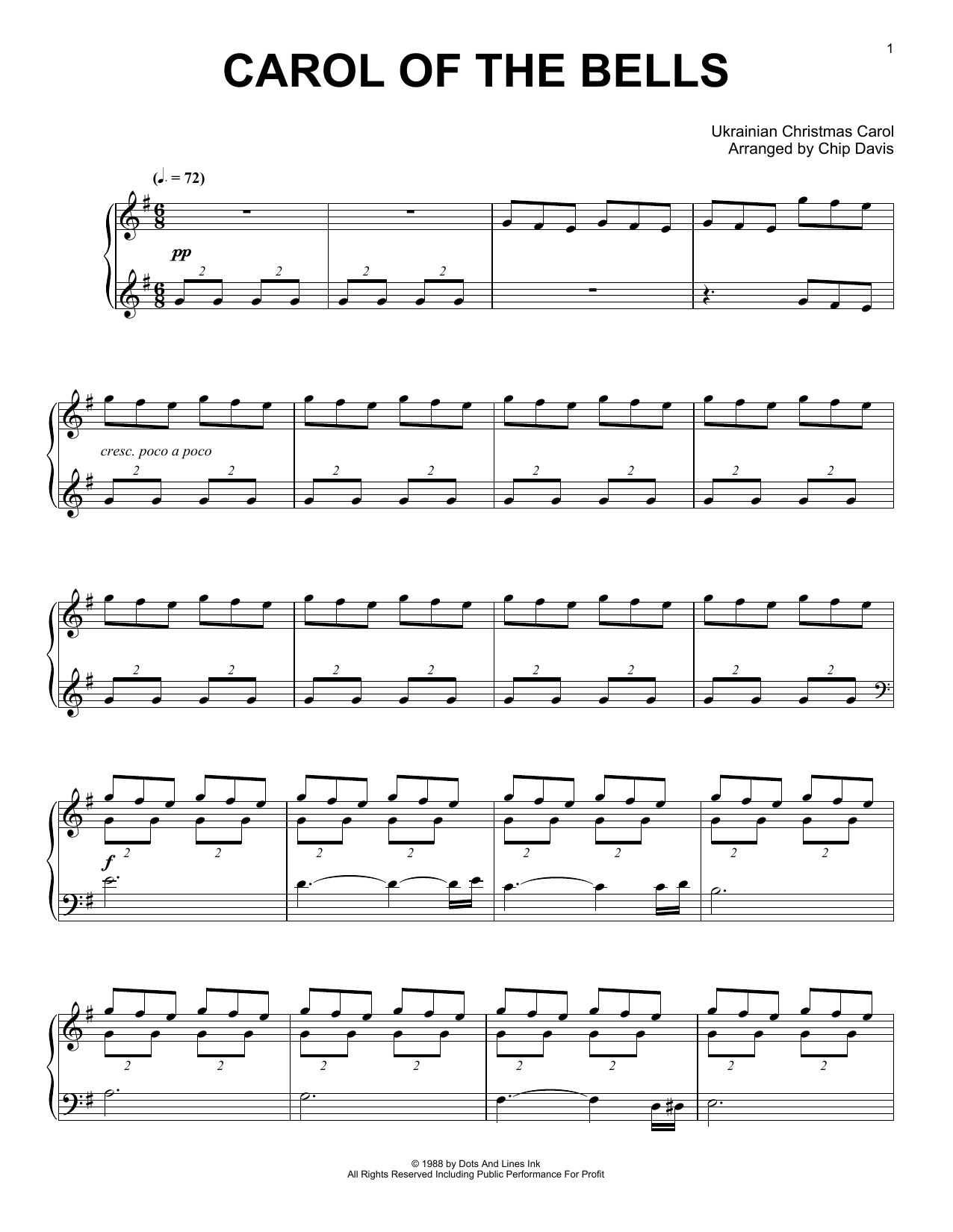 Produktbild zu: Carol Of The Bells