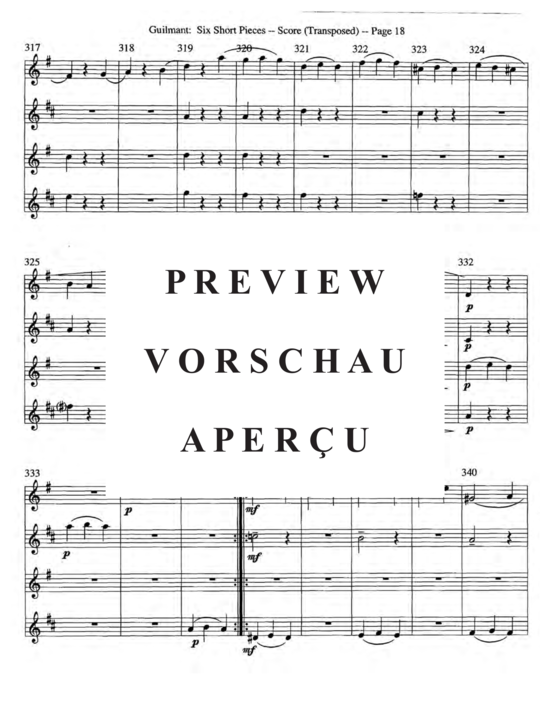 gallery: Sechs kurze Stücke, Op. 48 , , (Saxophon Quartett SATB)