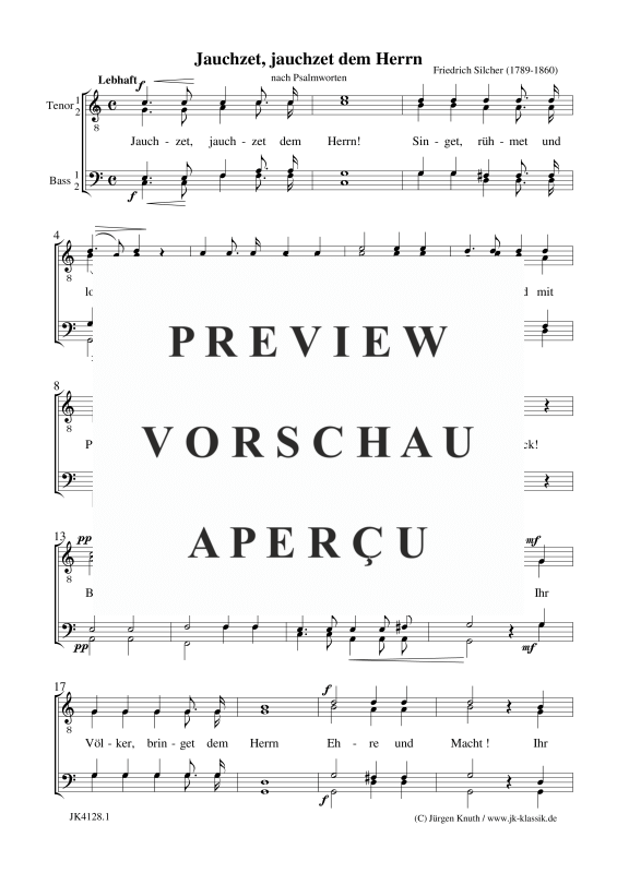 gallery: Jauchzet, jauchzet dem Herrn, , Männerchor