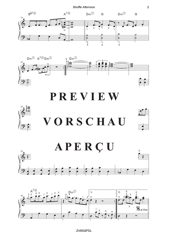 gallery: Shuffle Afternoon , , Klavier Solo