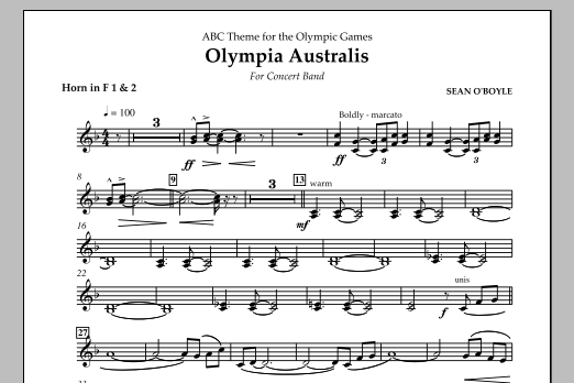Produktbild zu:  Olympia Australis (Concert Band) - Horn 1 in F - 