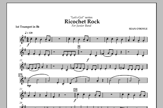 Produktbild zu:  Ricochet Rock - 1st Trumpet in Bb - 