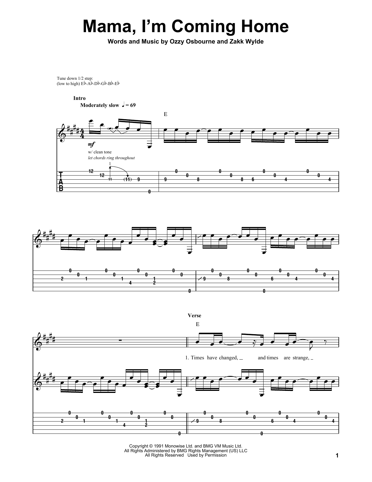 Produktgalerie: Seite 1 von 1 Mama, I'm Coming Home, Ozzy Osbourne, Gitarre