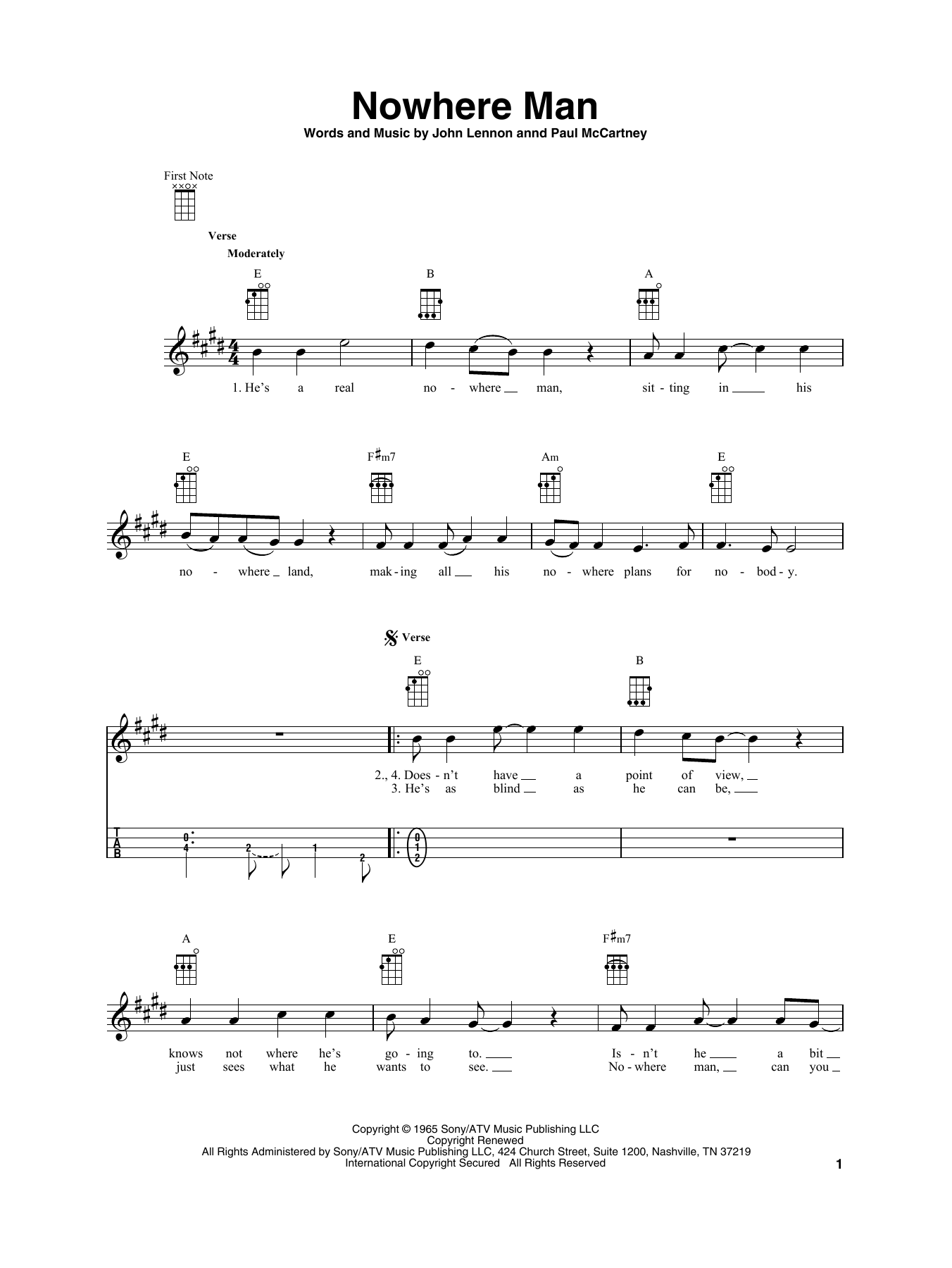 Product gallery: Page 1 of 1 Nowhere Man, The Beatles