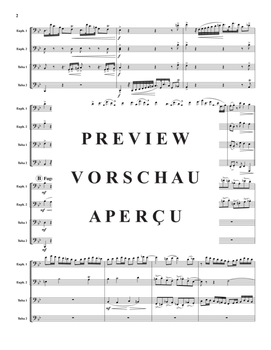 Product gallery: Page 3 of 20 Prelude und Fuge auf B-A-C-H , , (Tuba Quartet: 2x Baritone, 2xTuba)