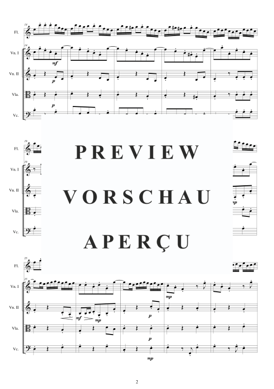 Produktgalerie: Seite 3 von 11 Concerto No.5 to 5 in A-Moll Op.5, , Querflöte Solo und Streicher Ensemble