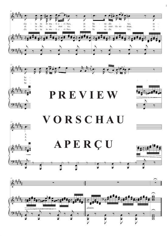 gallery: Ave Maria in H-Dur , , (Gesang hoch + Klavier)