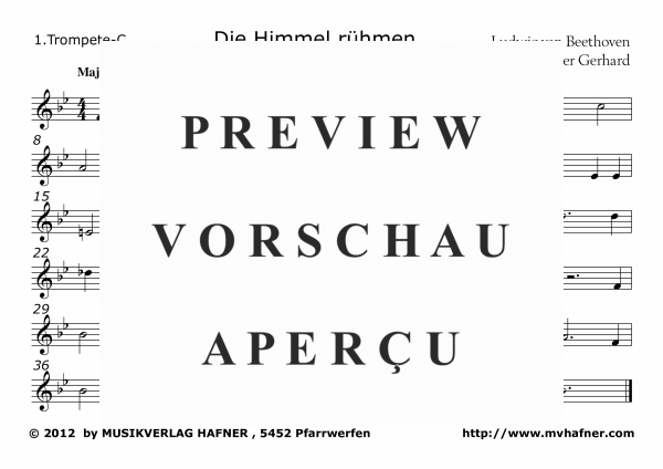 Produktgalerie: Seite 8 von 11 Die Himmel rühmen, , (Blechbläser Quartett)