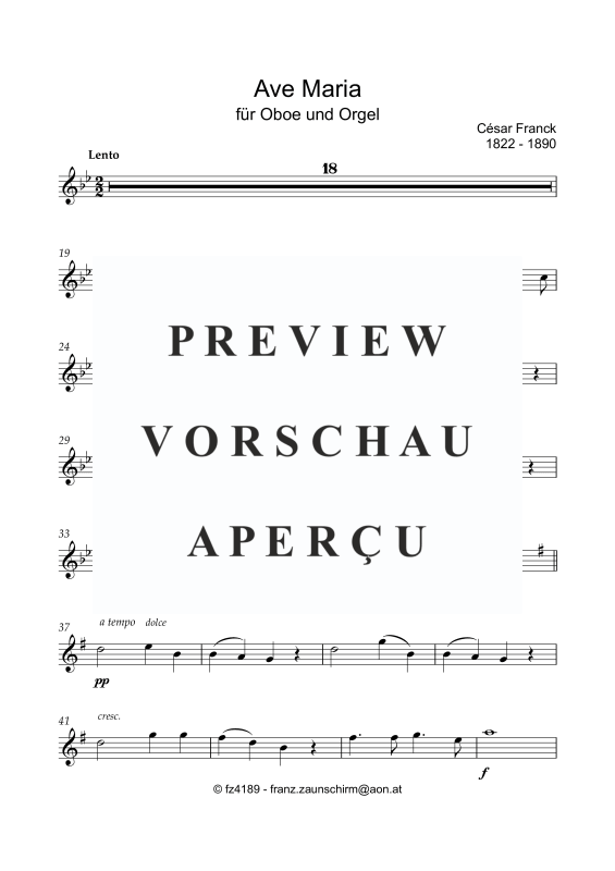 gallery: Ave Maria, , Oboe und Orgel