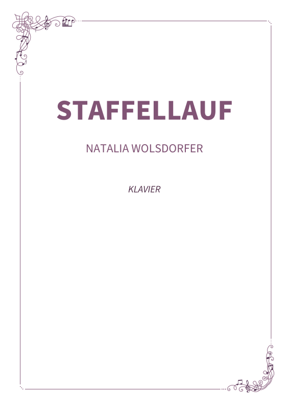 Produktbild zu: Staffellauf - Lebhaftes Scherzo für Klavier in D-DurNatalia Wolsdorfer