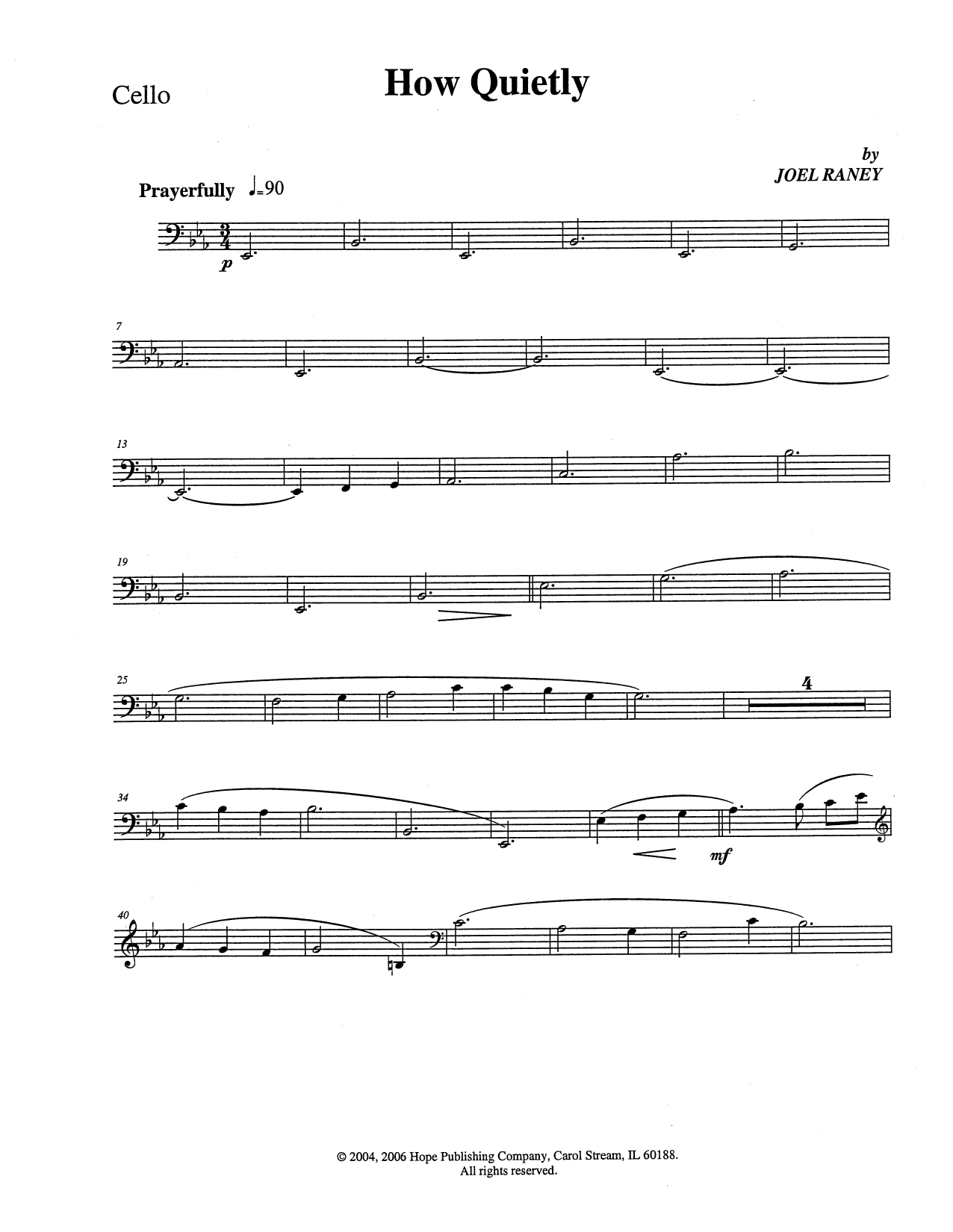 Product picture to: How Quietly - Cello