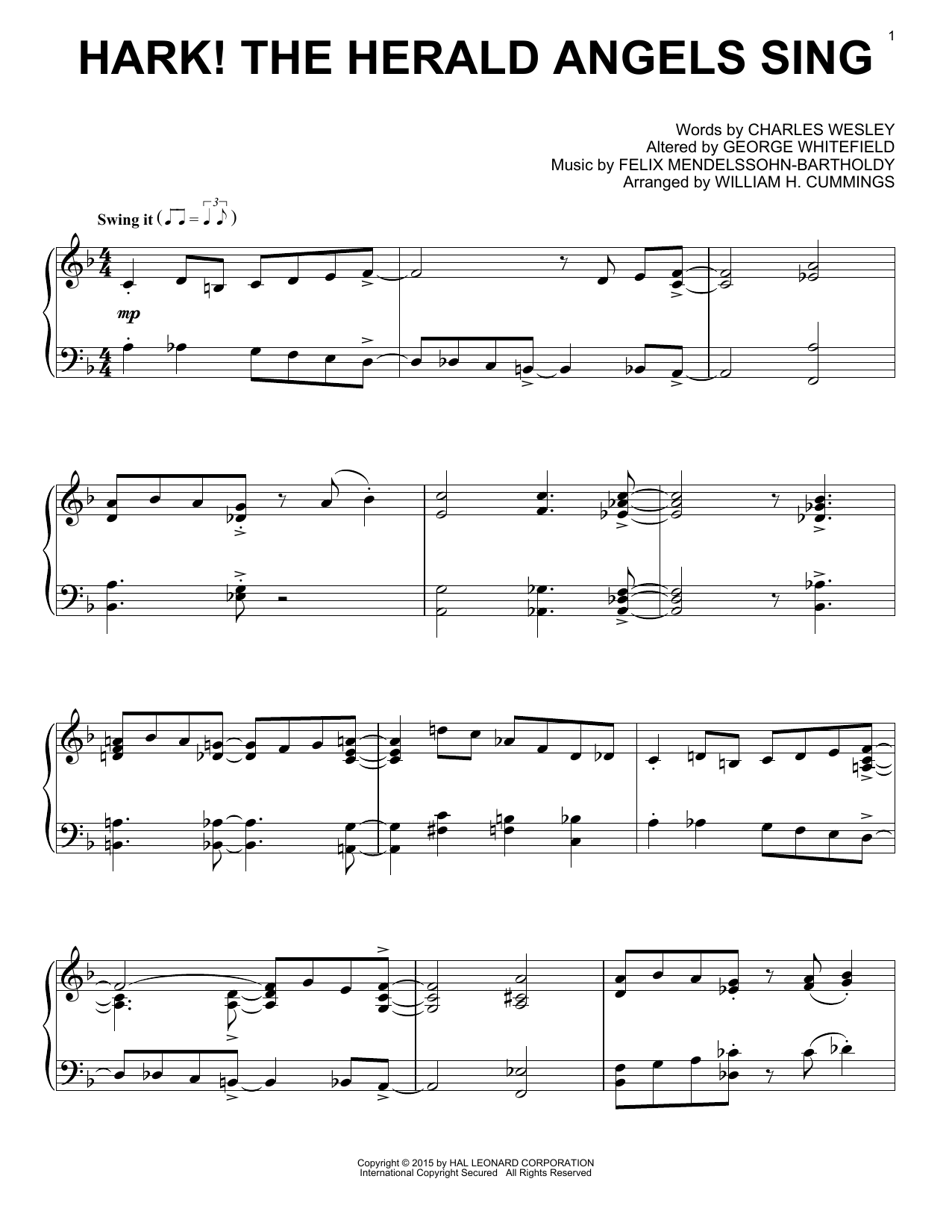 Produktbild zu: Hark! The Herald Angels Sing