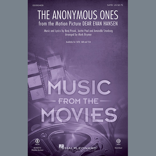 cover: The Anonymous Ones (from Dear Evan Hansen) (arr. Mark Brymer), 