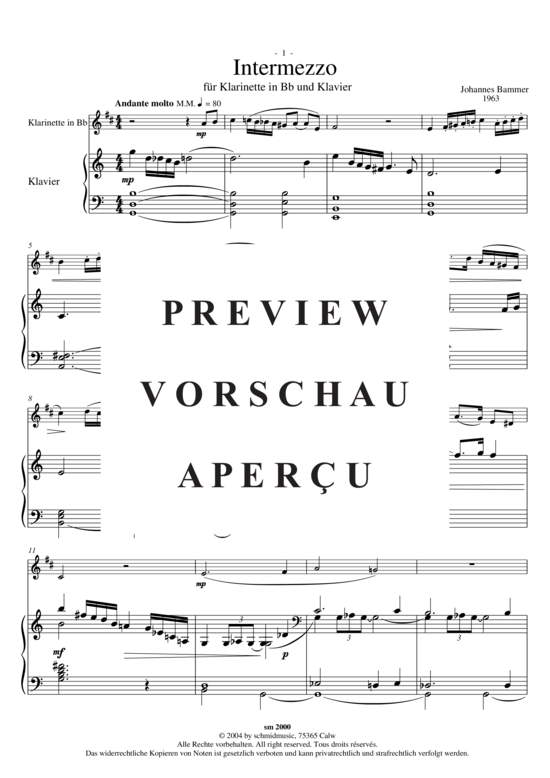 Product gallery: Page 3 of 12 Intermezzo , , (piano + clarinet)