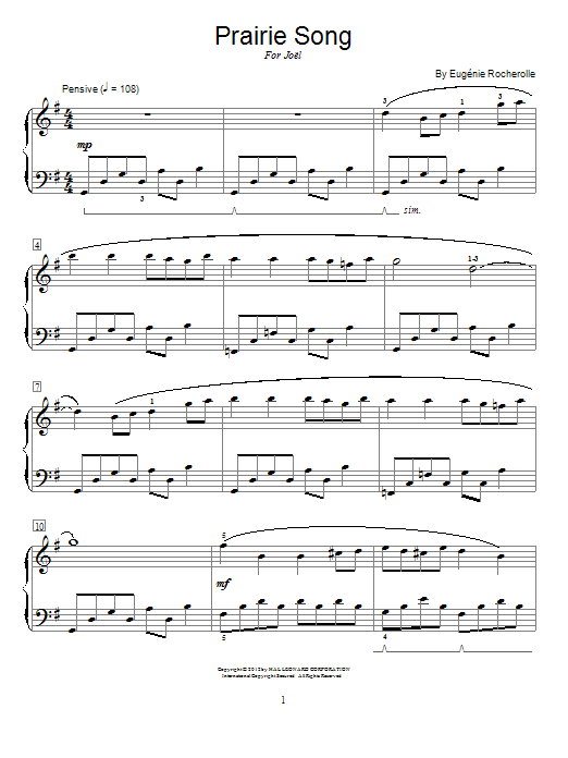 Produktbild zu: Prairie Song